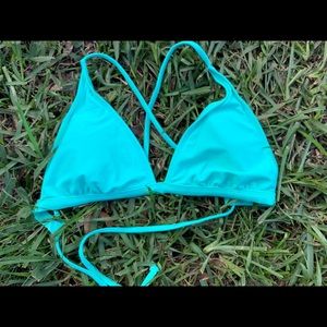 Blue body glove bikini top